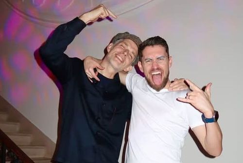 Thomas Tuchel (stânga), alături de Jorginho. Foto: Instagram