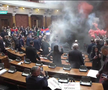Haos în parlamentul Serbiei
