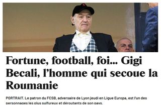 „Vituperant și volubil, și-a insultat și mituit adversarii” » Înainte de Lyon - FCSB, Journal du Dimanche i-a făcut portretul lui Gigi Becali: „În spatele extremistului Becali există Gigi”