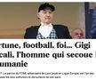 Gigi Becali și titlul articolului din JDD