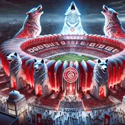 Stadionul celor de la Dinamo, generat de AI