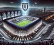 Stadionul celor de la U Cluj, generat de AI