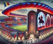Stadionul celor de la FC Botoșani, generat de AI