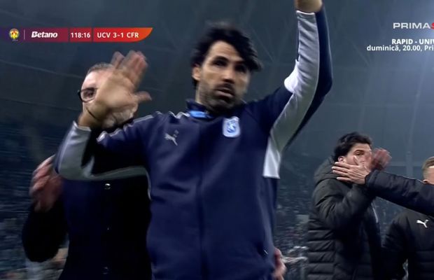 Filipe Coelho regretă gestul făcut în finalul meciului cu CFR Cluj