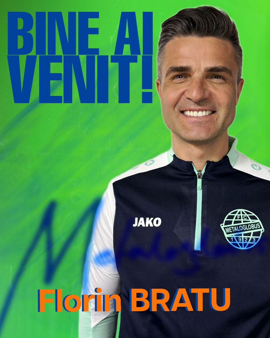 Florin Bratu, prezentat oficial la Metaloglobus / foto: Facebook Metaloglobus București Florin Bratu, prezentat oficial în Superligă » Misiune dificilă pentru acesta