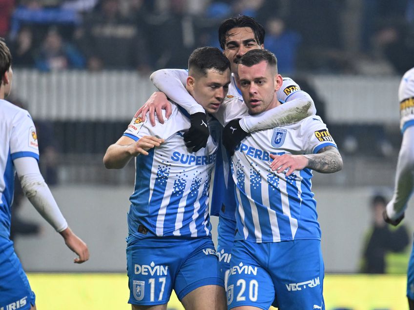 Craiova sărbătorește calificarea în semifinalele Cupei / FOTO: Sportpictures.eu