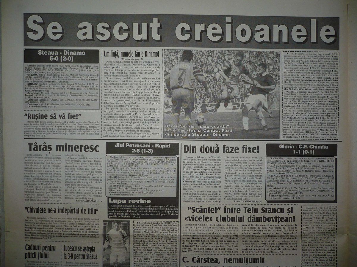 Retro GSP. Povestea suspectă a celei mai mari diferențe de scor din Steaua-Dinamo. Hizo: "Ce rost are să dezgropăm morții...?!"