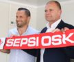 Cornel Șfaițer (dreapta), manager Sepsi OSK