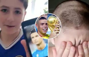 VIDEO „Există un singur Ronaldo” » Cum și-a făcut un tată fiul să plângă din cauza unei tunsori