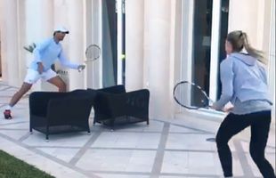 VIDEO Rafael Nadal, învins la tenis de sora Maribel » Imagini de excepție surprinse în Porto Cristo