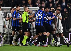 Încăierare generală după Juventus - Inter, în semifinalele Cupei Italiei! 3 cartonașe roșii și rezultat stabilit în ultima secundă
