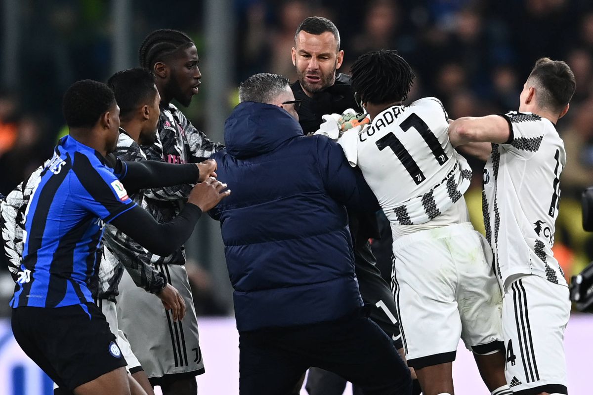 Încăierare generală după Juventus - Inter, în semifinalele Cupei Italiei! 3 cartonașe roșii și rezultat stabilit în ultima secundă