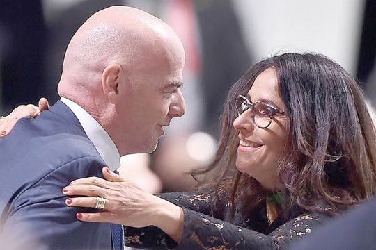 Gianni Infantino și Leena