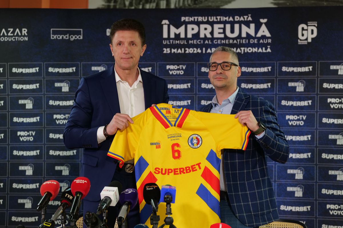 Meci de adio Generația de Aur - parteneriat Superbet