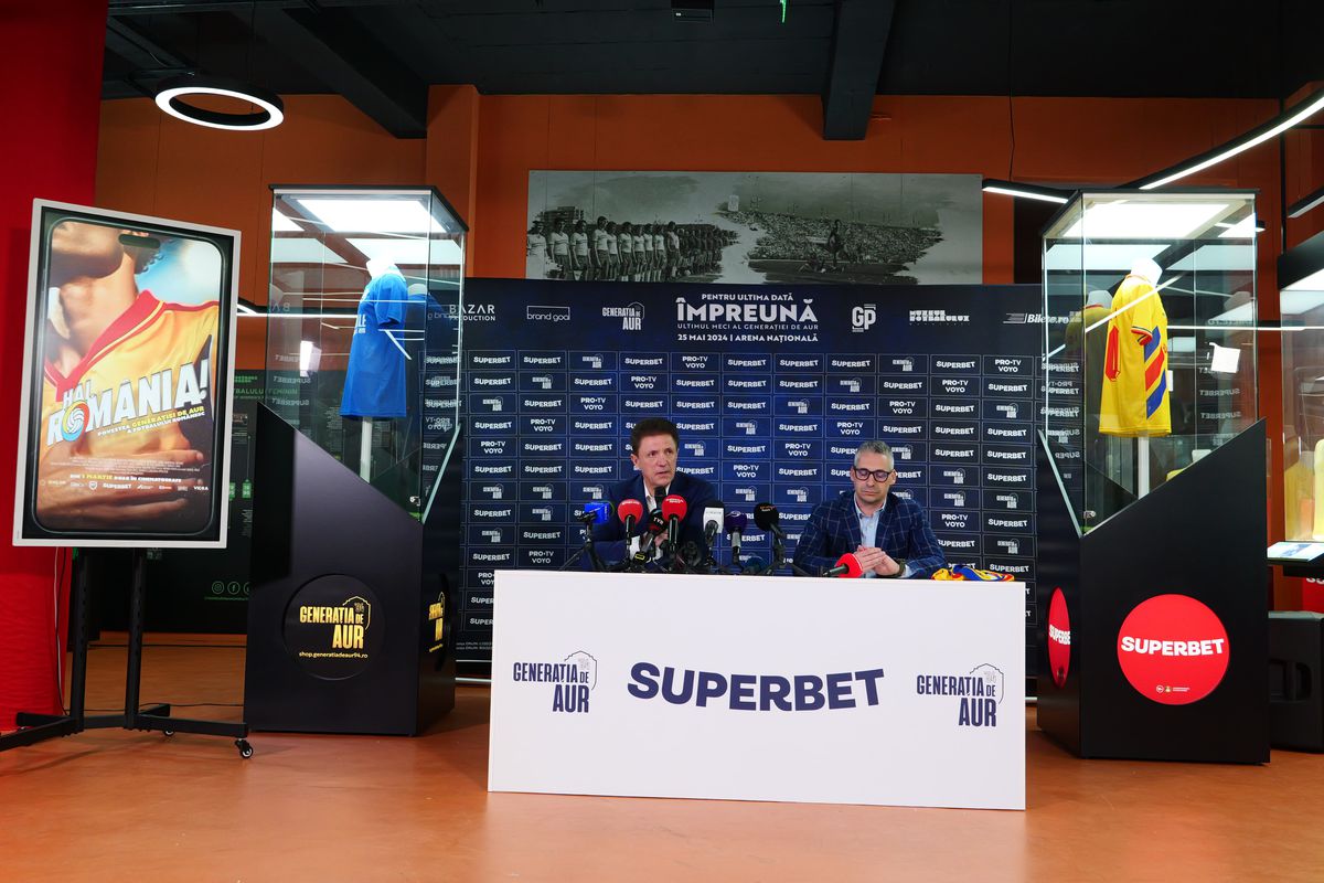 Meci de adio Generația de Aur - parteneriat Superbet