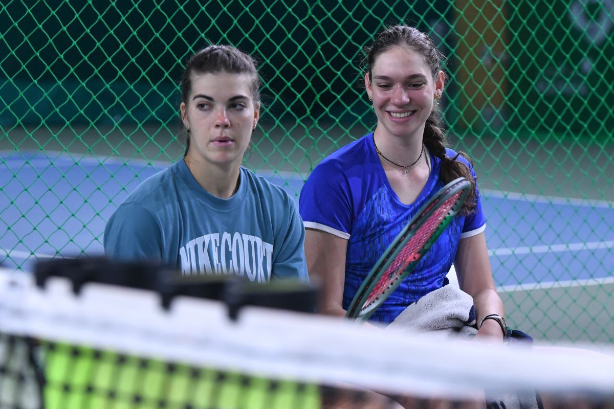 Antrenament echipa României de BJK Cup