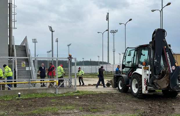 A intrat buldozerul la baza echipelor naționale » Imaginile publicate de FRF de pe șantier