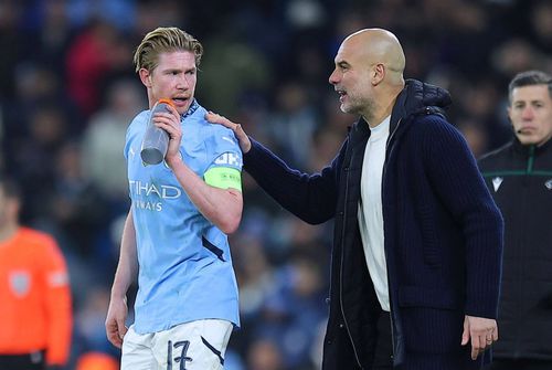 Kevin De Bruyne și Pep Guardiola / Foto: Imago Images