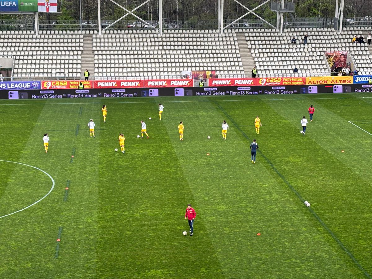 Imagini înainte de România - Irlanda de Nord