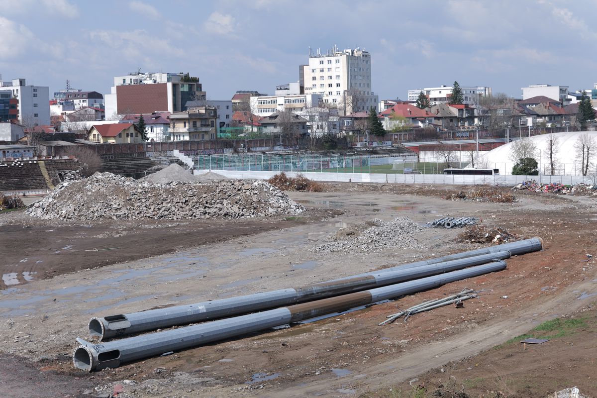 Lucrări blocate la stadionul Dinamo! Imagini cu sectorul care nu poate fi dărâmat, după intervenția ANAF » Ce zice șeful CS Dinamo