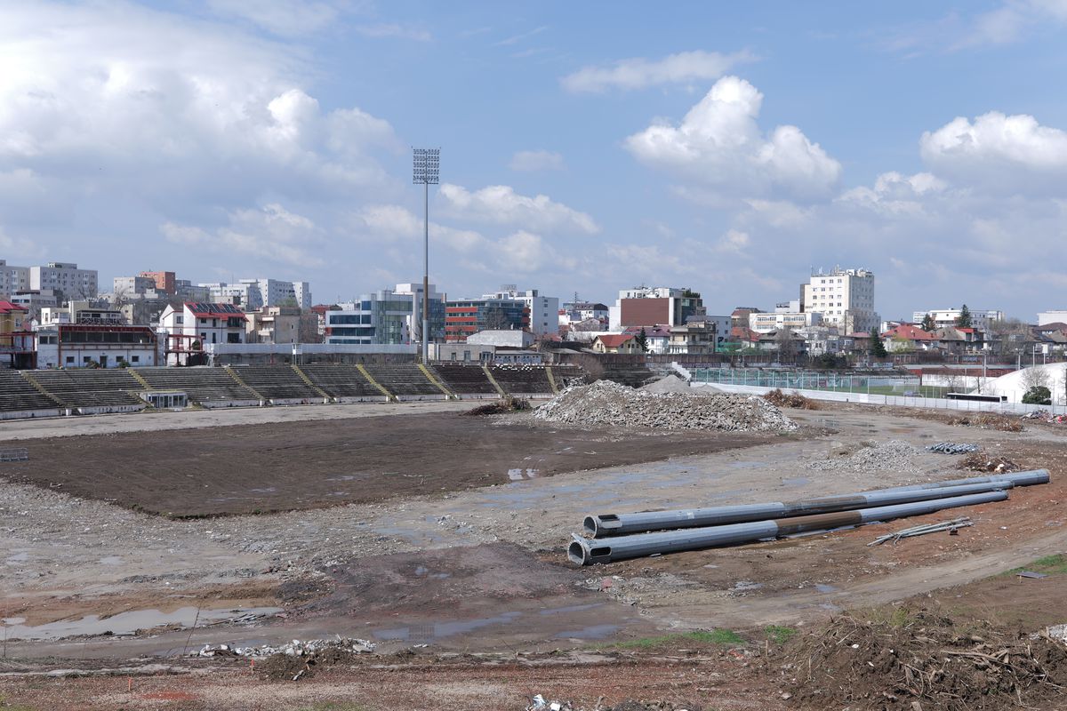 Lucrări blocate la stadionul Dinamo! Imagini cu sectorul care nu poate fi dărâmat, după intervenția ANAF » Ce zice șeful CS Dinamo