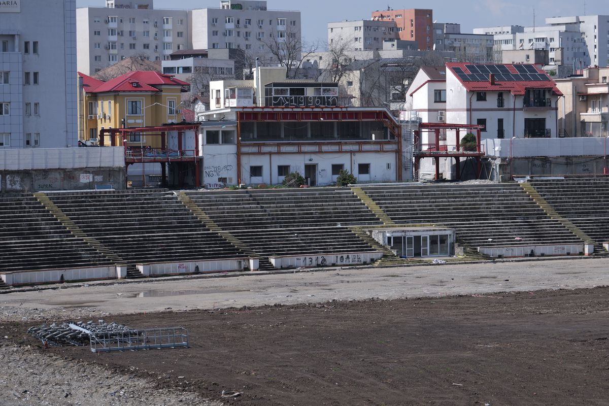 Lucrări blocate la stadionul Dinamo! Imagini cu sectorul care nu poate fi dărâmat, după intervenția ANAF » Ce zice șeful CS Dinamo