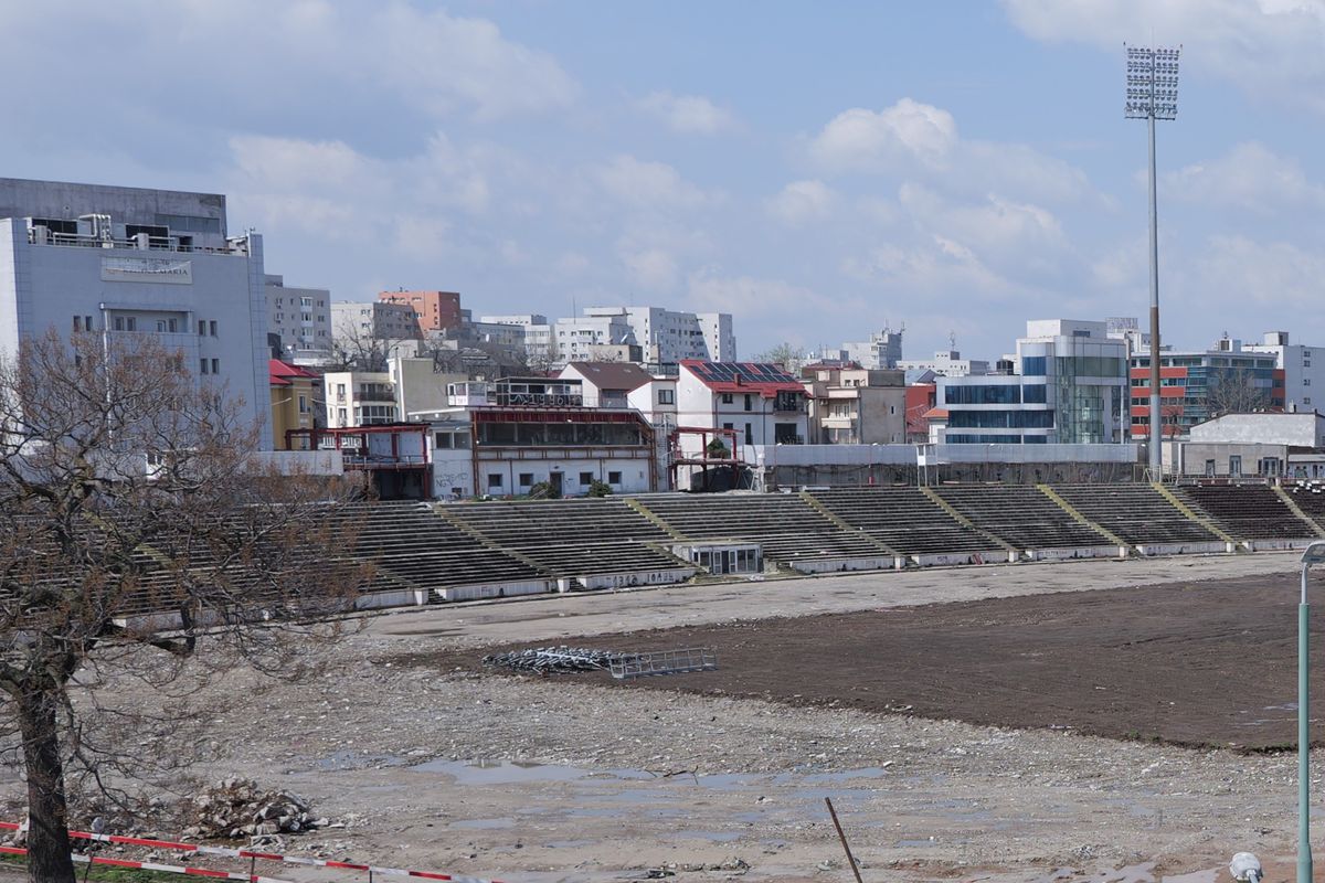 Lucrări blocate la stadionul Dinamo! Imagini cu sectorul care nu poate fi dărâmat, după intervenția ANAF » Ce zice șeful CS Dinamo
