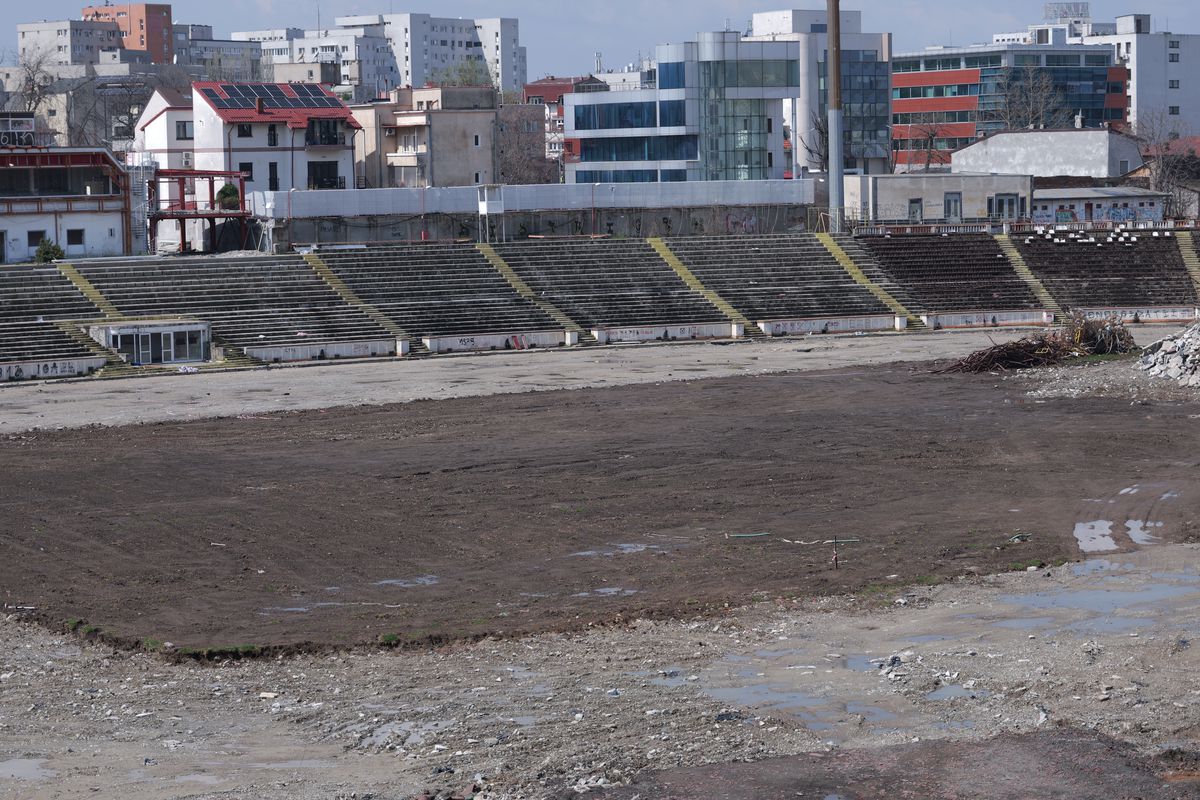 Lucrări blocate la stadionul Dinamo! Imagini cu sectorul care nu poate fi dărâmat, după intervenția ANAF » Ce zice șeful CS Dinamo