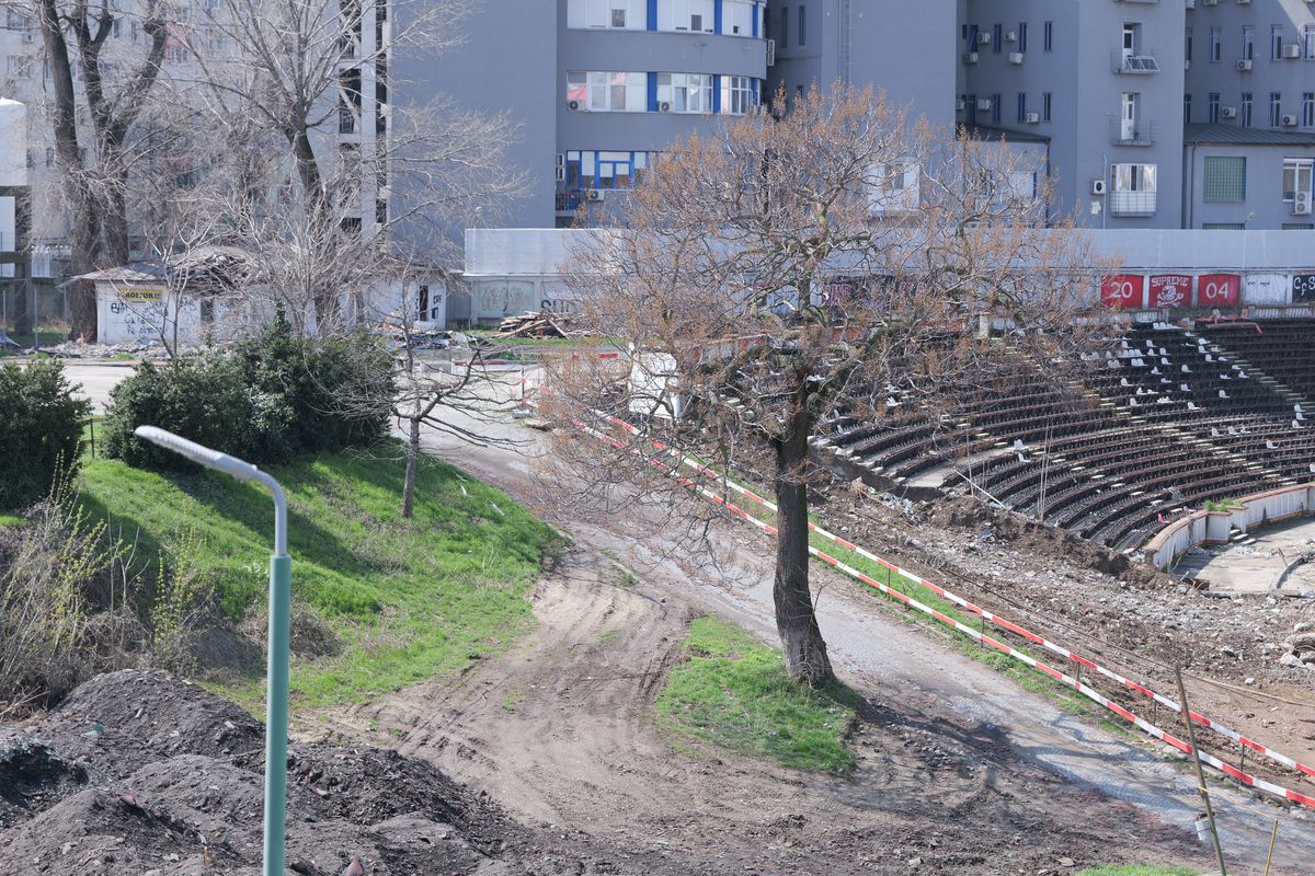 Lucrări blocate la stadionul Dinamo! Imagini cu sectorul care nu poate fi dărâmat, după intervenția ANAF » Ce zice șeful CS Dinamo