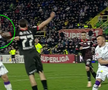 Armstrong îl lovește pe Borța / FOTO: Captură TV @Prima Sport 1