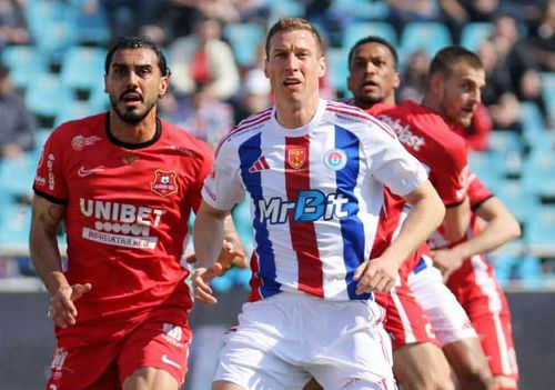 Oțelul - FC Hermannstadt, în Superliga. Foto: Facebook