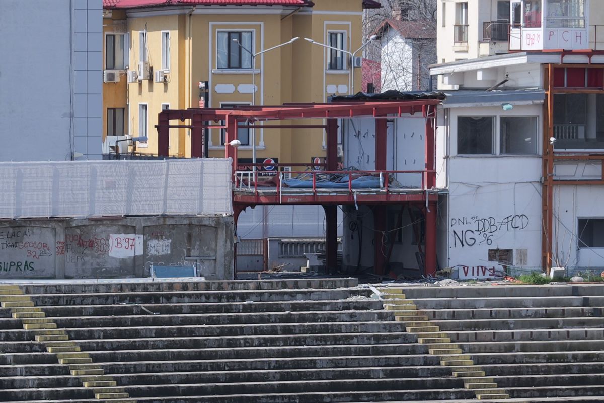 Lucrări blocate la stadionul Dinamo! Imagini cu sectorul care nu poate fi dărâmat, după intervenția ANAF » Ce zice șeful CS Dinamo