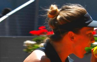 Simona Halep, reacție nervoasă în fața lui Mertens: „Câte mai dai?!”