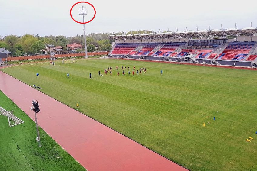 Noul stadion al Chindiei are probleme cu instalația de nocturnă și nu e sigur dacă va putea fi folosit la ultimul meci din play-out, cu FC Voluntari, în jurul datei de 20 mai.