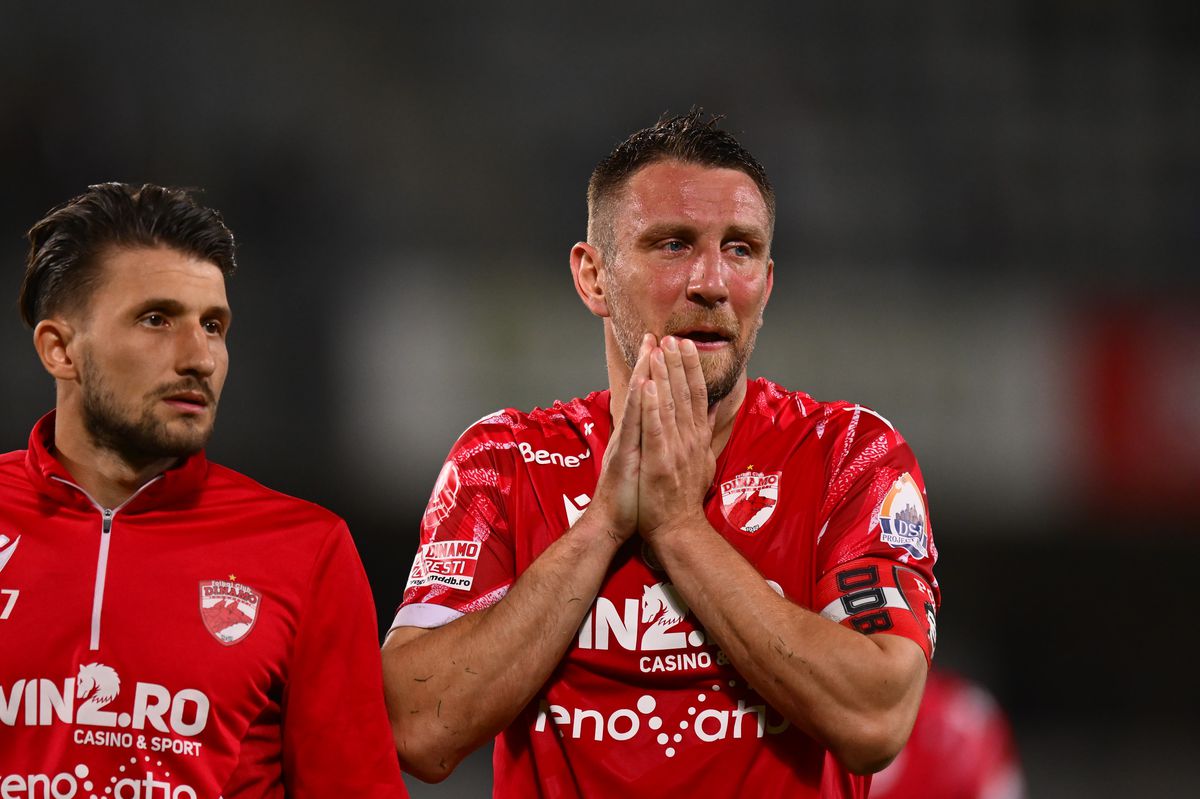 Imaginile durerii: fotbaliștii lui Dinamo, dărâmați după 3-3 cu U Cluj
