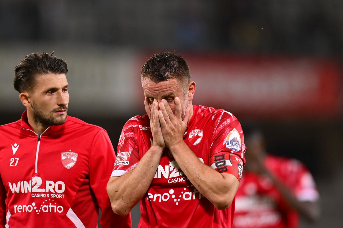 Imaginile durerii: fotbaliștii lui Dinamo, dărâmați după 3-3 cu U Cluj