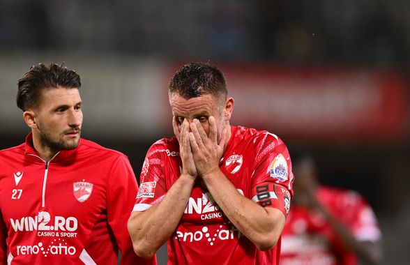 Imaginile durerii: fotbaliștii lui Dinamo, dărâmați după 3-3 cu U Cluj