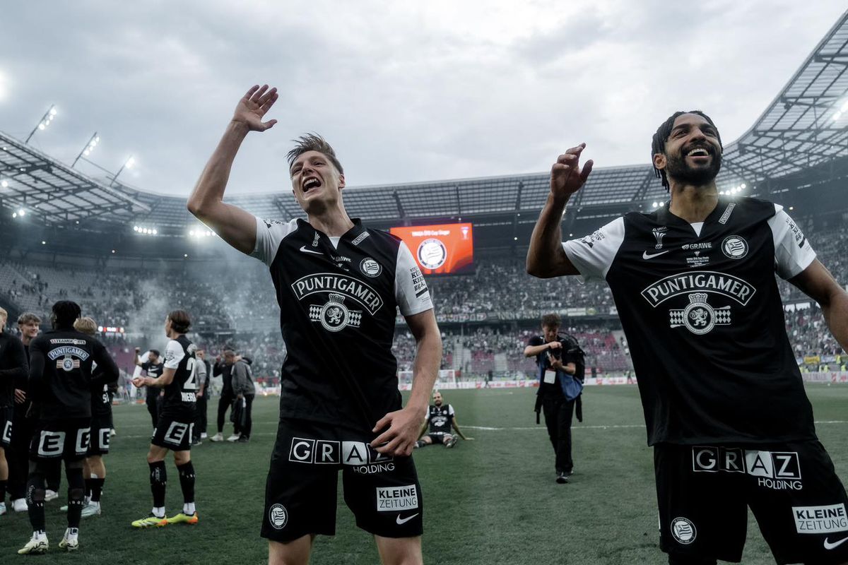 Sturm Graz a câştigat Cupa Austriei! Show în vestiar pe hit-ul momentului, „Made in Romania”