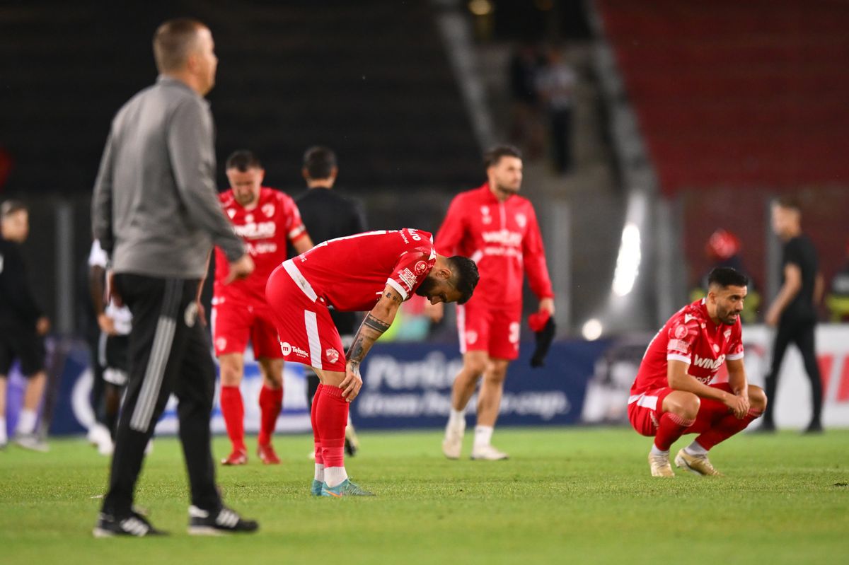 Imaginile durerii: cum au trăit jucătorii lui Dinamo finalul meciului cu U Cluj