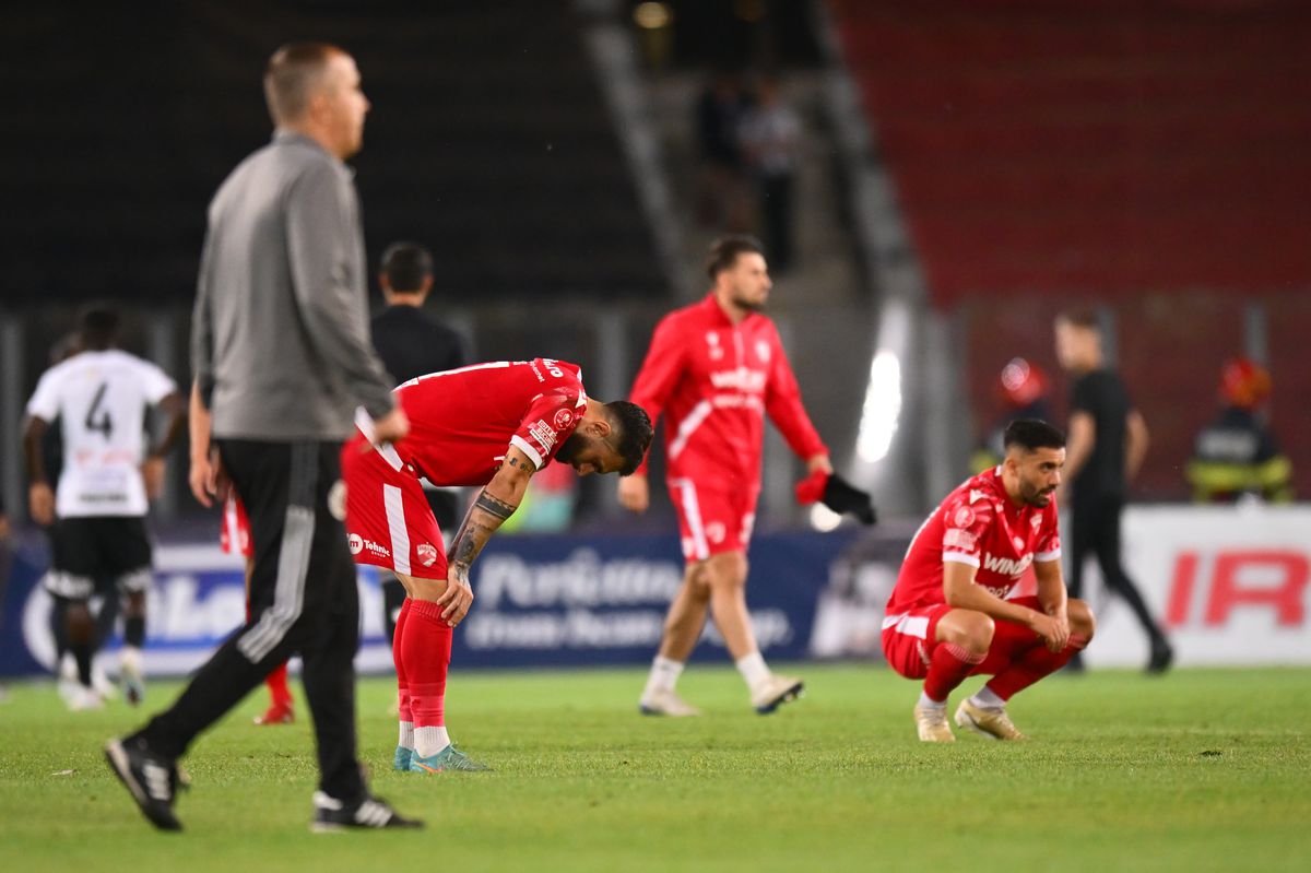 Imaginile durerii: cum au trăit jucătorii lui Dinamo finalul meciului cu U Cluj