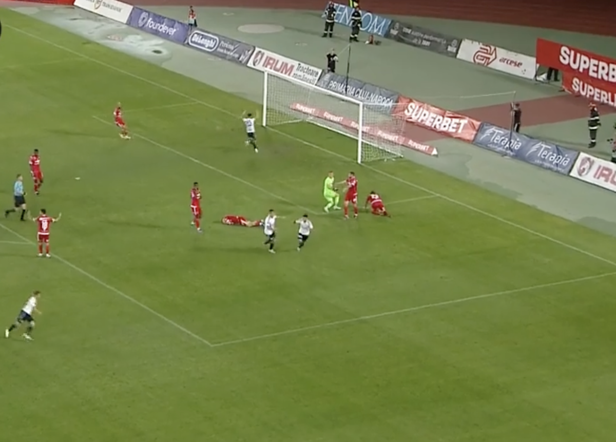 Gafa lui Golubovic în U Cluj - Dinamo