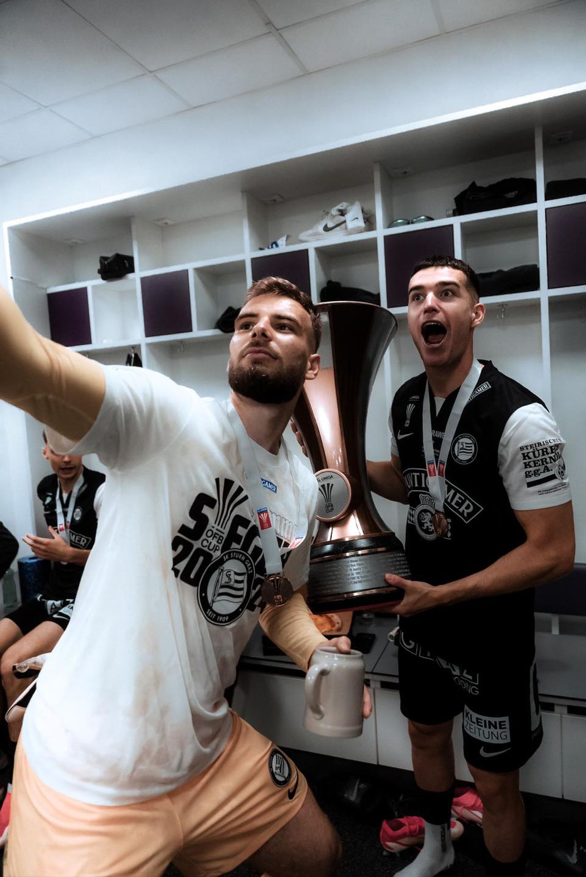Sturm Graz a câştigat Cupa Austriei! Show în vestiar pe hit-ul momentului, „Made in Romania”