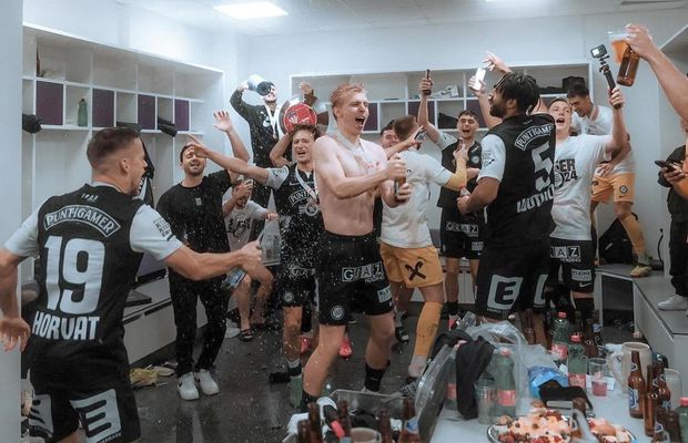 Sturm Graz a câştigat Cupa Austriei! Show în vestiar pe hit-ul momentului, „Made in Romania”