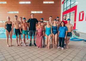 David Popovici, antrenamente alături de sportivii paralimpici din lotul național de paraescaladă