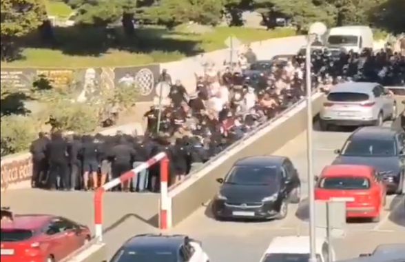 Bătaie în toată regula înainte de derby » 160 de suporteri au fost arestați, mai mulți polițiști răniți