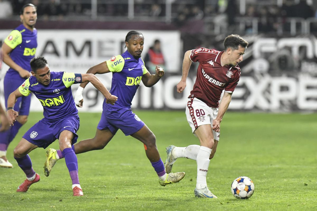 Rapid - CFR Cluj, în etapa 7 din play-off