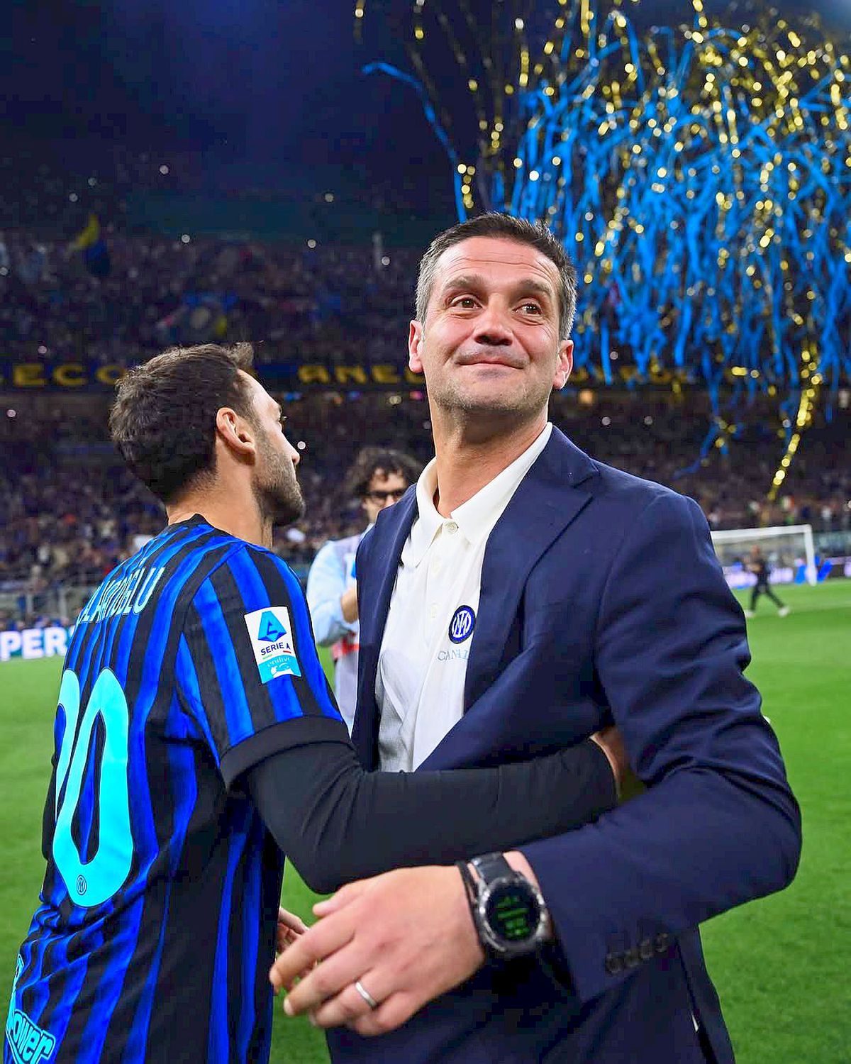 Coincidență superbă cu Il Luce! Cine a fost primul om pe care Cristi Chivu l-a luat în brațe după fluierul final