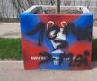 Mesaj vandalizat de dinamoviști în Ghencea: „10 mai > 7 mai” // FOTO: Facebook