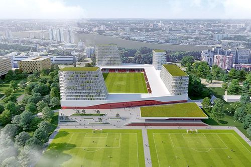 Așa ar trebui să arate stadionul lui Excelsior Rotterdam. Sursă foto: MoederscheimMoonen Architects