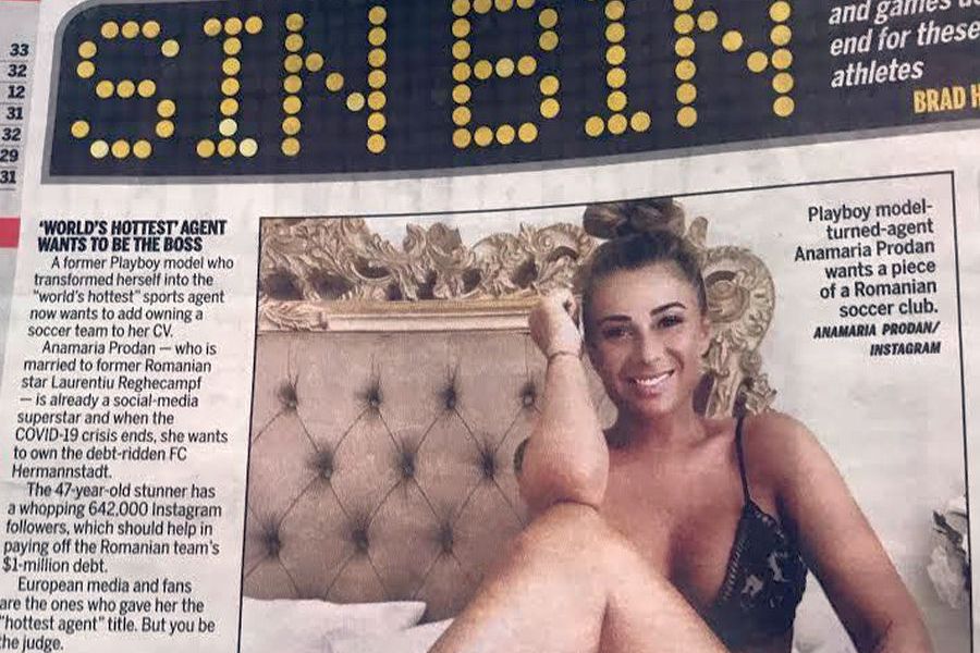 The former Playboy model turned agent who wants to buy a football club -  Anamaria Prodan, the agent who used to be a
